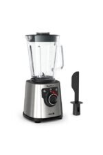Batidora Moulinex PerfectMix+ LM871D10 de 1200 W, color negro y metal.