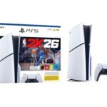 Pack de consola PlayStation 5 Sony Standard Edition Slim (blanco y negro) + NBA 2K26